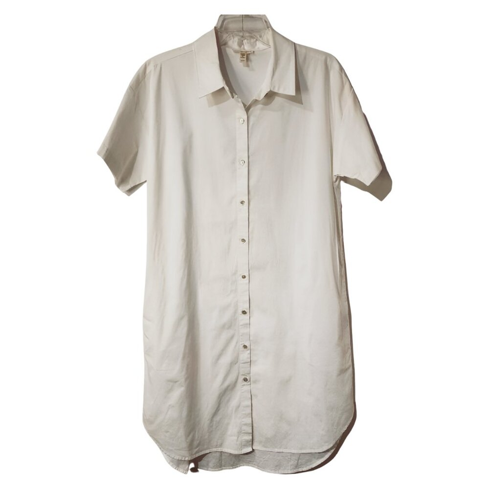 EILEEN FISHER White Short Sleeve sz XS/TP